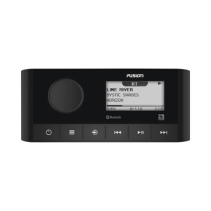 Sistema de Audio Marino / Pantalla LCD 2.3" / Bluetooth y ANT / 180 W Pico / 22 W RMS x 4 / 2 Zonas Multi-Zone / IPX6 e IPX7 / Compatible con AM, FM, DAB+, AUX / Actualizaciones Inalámbricas