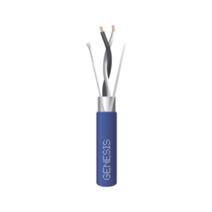 Bobina de 305 Metros / Cable 2 x 22 AWG / Color Azul / Blindado / Plenum / Trenzado para Aplicaciones de Transmisión de Datos a Alta Velocidad para Automatización, EIA-485, BACnet y otros Sistemas de Comunicación