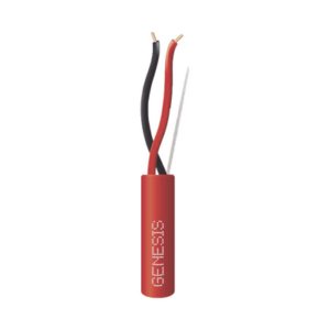 Bobina de 152 Metros de Alambre / 2 x 18 AWG / Riser / Resistente al Fuego / Color Rojo / Tipo FPLR- CL3R - C(UL) -FT4 / Para Sistemas Contra Incendio o Sistemas de Evacuación