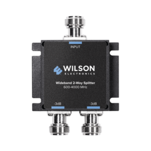 Divisor de potencia (Splitter) de dos vías para 600-4000 MHz.
