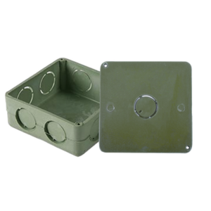 Caja Cuadrada y Tapa de 1" para instalaciones con tubería PVC Conduit pesado.