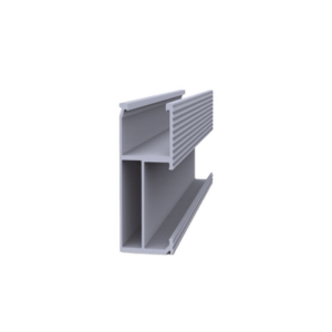 Riel 8 para montaje de módulos fotovoltaicos de aluminio anodizado de 1400mm.