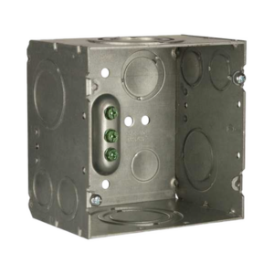 Caja Cuadrada 4- 11/16" x 4 11/16"/ Profundidad de 3-1/4"/ 2 Entradas  1", 1 1/4", 1 1/2", 2", 2 Entradas 1"-1 1/4", 2 Entradas 3/4 "- 1", 4 Entradas 1/2" - 3/4", 2 Entradas 1/2".
