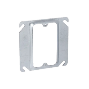 Sobretapa Cuadrada de 4" de Acero Galvanizado con realce de 1/4".