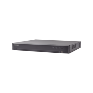 (ACUSENSE / Evita Falsas Alarmas) DVR 4 Megapixel / 16 Canales TURBOHD + 8 Canales IP  / 1 Bahía de Disco Duro / 16 Canales de Audio / Salida de Vídeo en Full HD