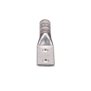 Zapata de compresión LCC500-12-6 para cal. 500 Kcmil, Doble barreno para tornillo prisionero de 1/2, Espaciado de orificios 44.5mm, 1 Pz