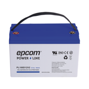 Batería 12 Vcc / 100 Ah / UL / Tecnología AGM-VRLA / CICLO PROFUNDO / Para uso en aplicaciones fotovoltaicas y de emergencia  / Terminales T4