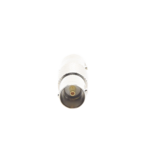 Adaptador Tipo Barril para 75 Ohm, de Conector BNC Hembra a BNC Hembra, Níquel/ Oro/ Teflón.