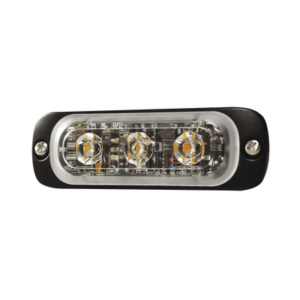 Luz Auxiliar de 3 LED, Azul, SAE, 12-24 Vcd, Lente transparente
