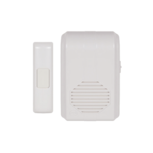 Timbre Inalámbrico Para Puerta Con 10 Tonos, Hasta 150m Linea de Vista, Con Receptor Inalámbrico Incluido, 110Vca