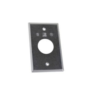 Tapa rectangular aluminio para contacto  de 40.3 mm, tipo RR a prueba de intemperie.