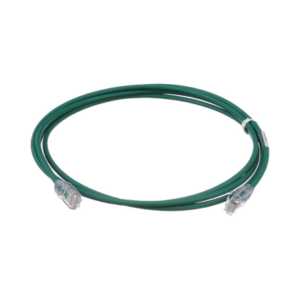 Cable de Parcheo UTP Cat6A, CM/LSZH, Diámetro Reducido (28AWG), Color Verde, 5ft