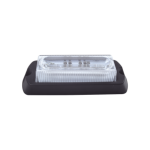 Luz Auxiliar Ultra Brillante X13 de 4 LEDs, color Rojo, con mica transparente.